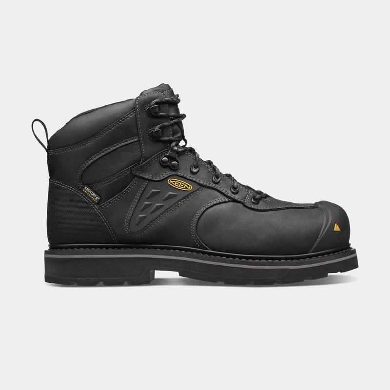 Botas De Trabajo Keen Tacoma Waterproof Composite Toe Para Hombre Negros - Botas Keen Mexico (235814